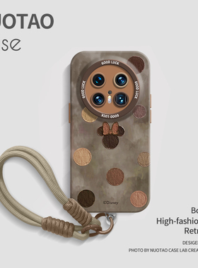 【圆形米妮】适用华为mate80pro手机壳新款mate70Air液态硅胶镜头全包防摔pro+创意高级感卡通可爱60情侣女