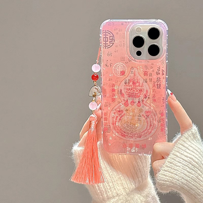 适用苹果16promax手机壳2025新款iphone16pro新中式葫芦女款保护套15pro全包防摔高级感14创意网红13小众女