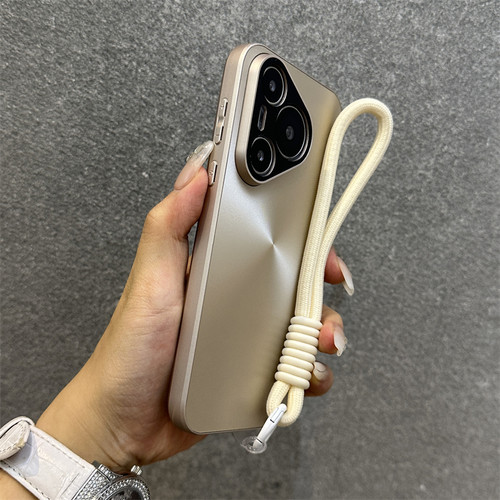 适用华为pura720pro手机壳新款极光CD纹P70ultra高级感全包防摔带手链保护套p70por+网红奢华高端简约情侣女