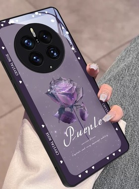 适用华为mate80pro手机壳新款mate70AIR女款镜头全包防摔ProMax保时捷高级感男女60pro网红高档潮牌Por+玫瑰