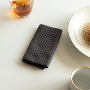 干泡巾手工养壶巾高档棉麻茶巾加厚中式功夫茶道配件禅意茶桌垫子