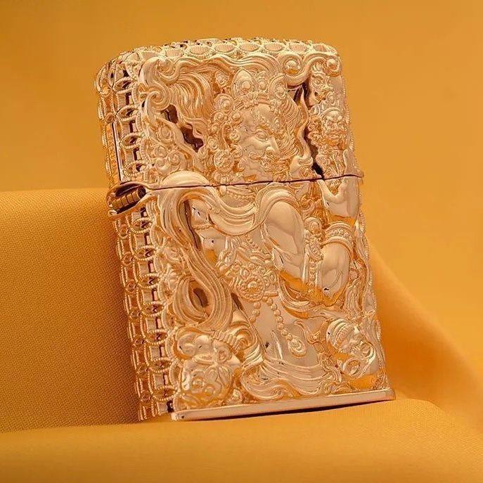 佐罗ZORRO不动明王盔甲煤油打火机创意浮雕复古防风高档男士礼品