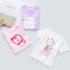 婴儿纯棉短袖t恤