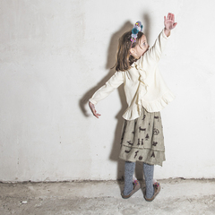 lenias LN�� yellow 17�ﶬ�¿� ��ɫ����  ��ͨӡ����ȹ �ֻ�