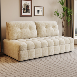 折叠沙发床两用小户型客厅多功能耐磨冰花雪尼尔双三人组合沙发床