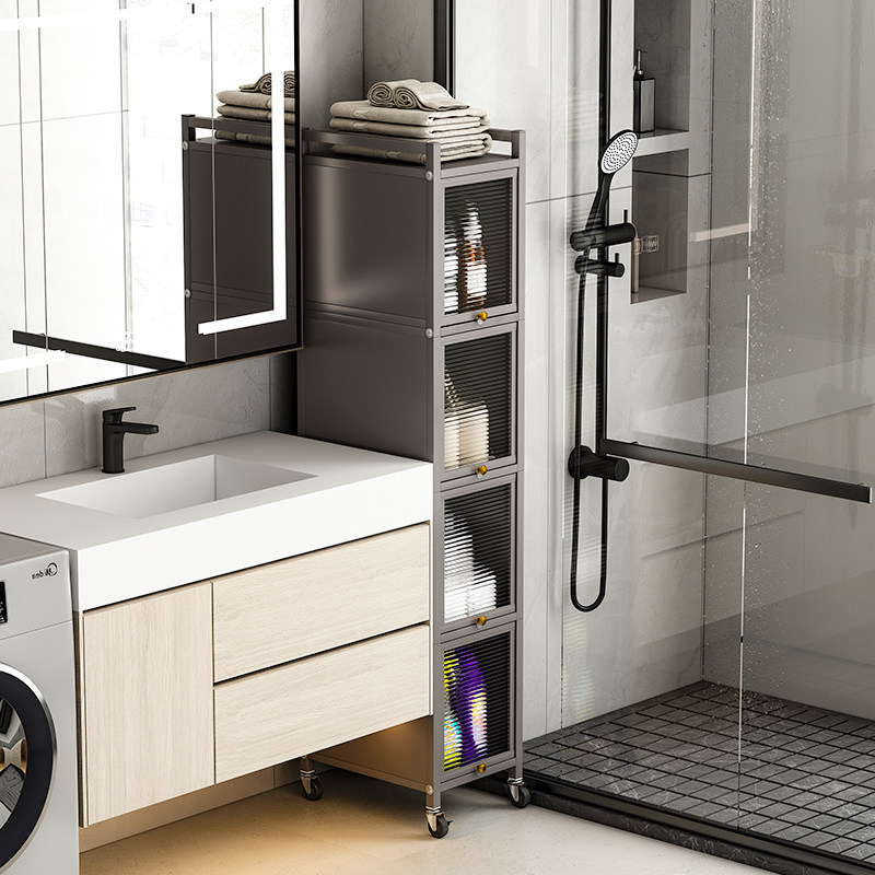 四层卫生间夹缝储物柜子落地多层家用洗漱台侧面超窄收纳置物架,家庭/个人清洁工具,浴室角架/置物架,淘宝优惠券,粉丝福利购,淘宝优惠卷