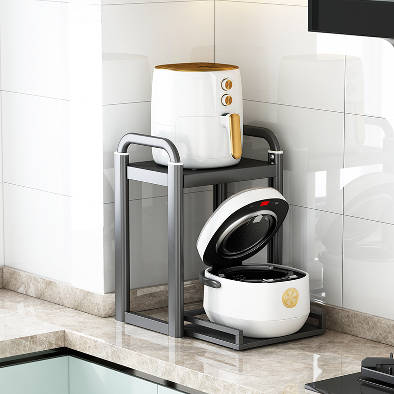 厨房电饭煲置物架多功能台面抽拉