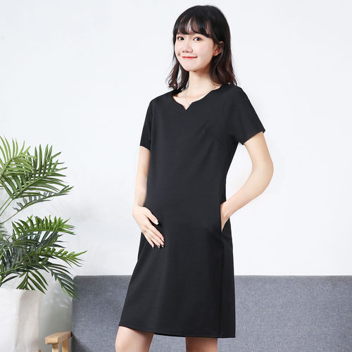 孕妇夏季简约职业显瘦通勤工作服