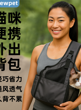 猫包便携外出轻便款猫咪斜挂包包出门坐车旅行宠物狗狗背包大容量