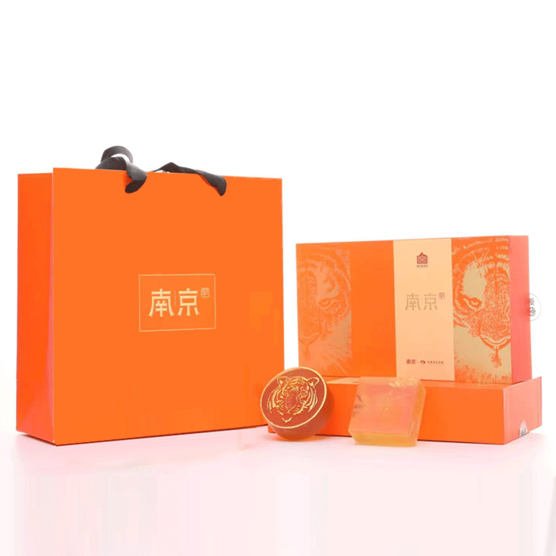 南京肥皂虎佑平安伴手礼盒 南京药皂腊梅皂2块装套盒洗手沐浴