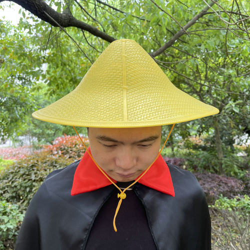 五娃争福38厘米傣族花腰斗笠帽子