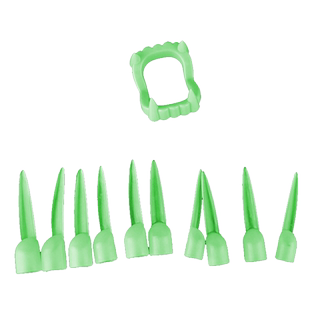 化妆舞会服装道具 僵尸假手指套指甲 巫婆指甲 鬼指甲 荧光手指套