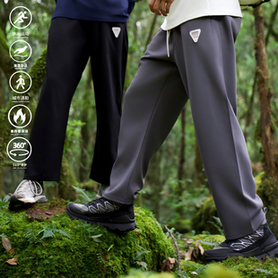 潮 健身篮球跑步宽松运动休闲毛圈九分卫裤 andtime秋冬美式 直筒裤