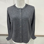 针织衫 上衣浅秋凤凰羊毛羊绒衫 外搭妈妈 毛衣外套女2025新款 开衫