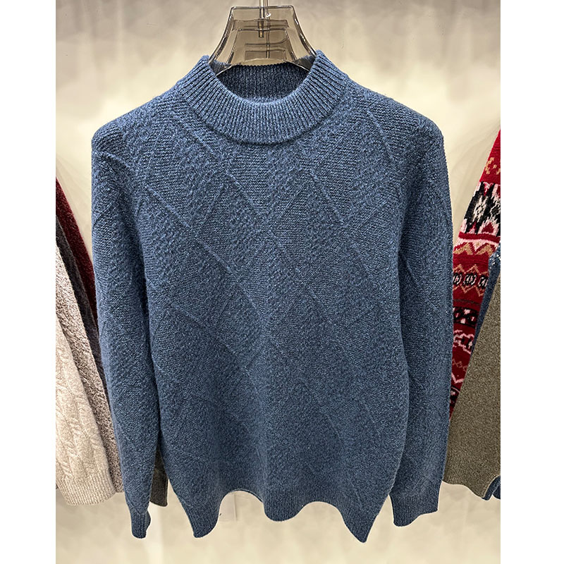 双鹿男毛衣青少年纯羊毛男羊绒衫
