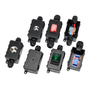 新型卡扣式室外户外路灯地埋防水接线盒免螺丝PC外壳防雨潮防溅盒