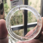 时尚 天然白水晶 白幽灵手镯女款 饰品礼物送女友闺蜜生日礼物