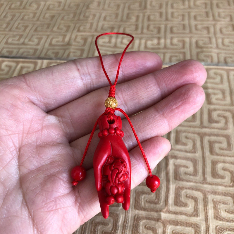 手机挂件佛手貔貅手机链吊坠本命年随身挂饰伸手来财