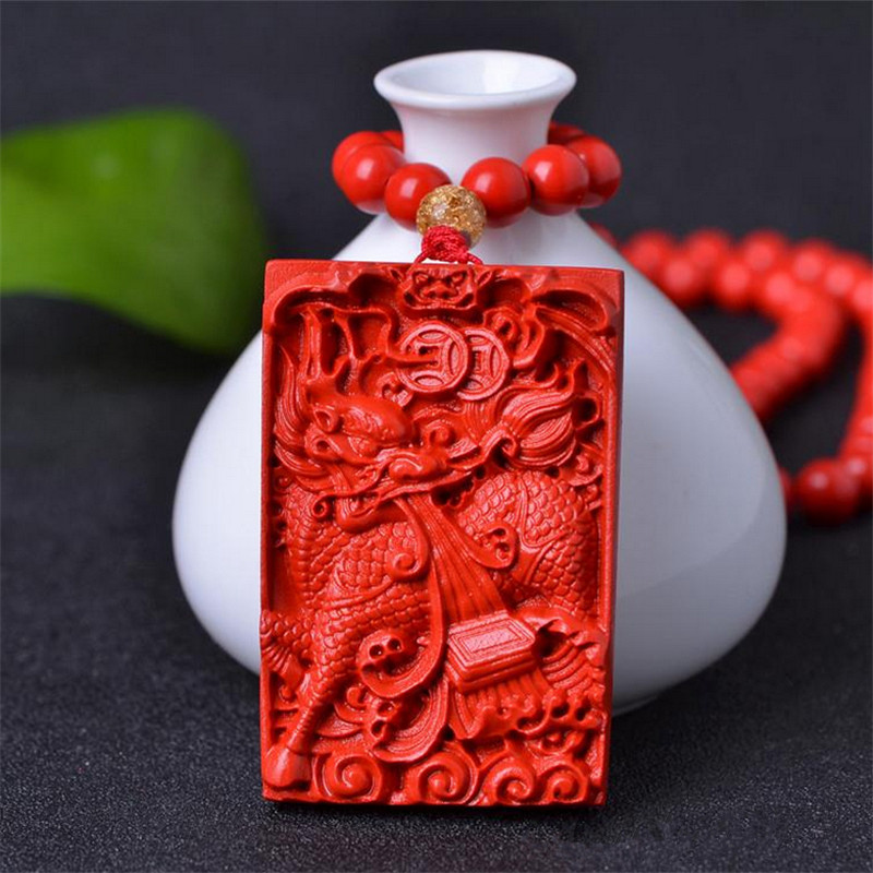 火麒麟送子吊坠台湾原色朱砂帝王红麒麟献瑞男女项链送证书