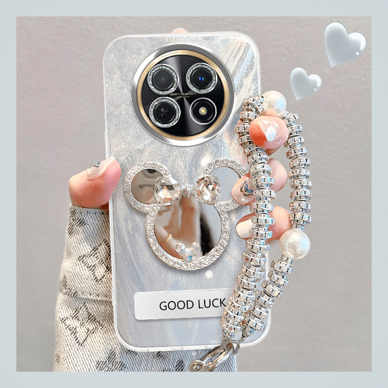 羽纱手机壳保护套补妆镜新款潮流