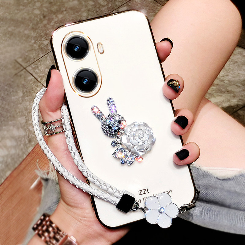 适用华为畅享60手机壳防摔畅想60手机套软硅胶畅向60 5G外壳保护套全包边MGA-AL40保护套全包镜头创意大气女