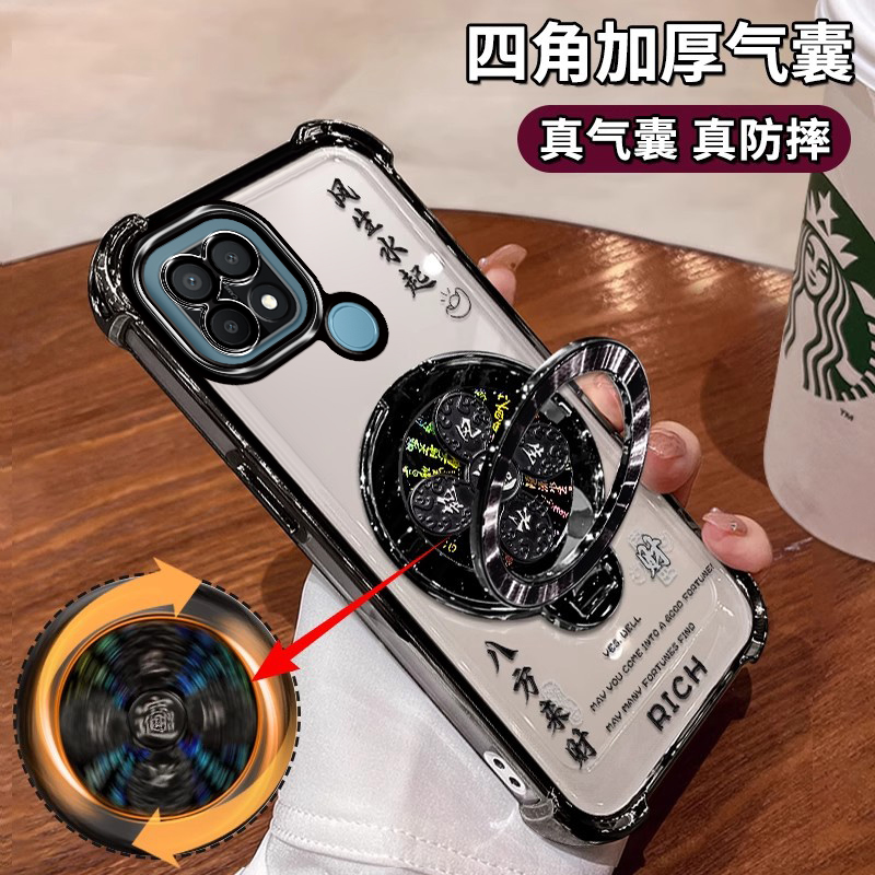 四角气囊保护壳自带镜头膜支架