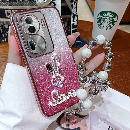 opporeno11硅胶创意手机壳闪粉