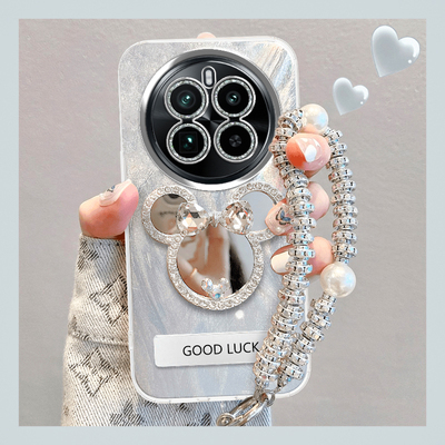 羽纱手机壳保护套补妆镜新款潮流