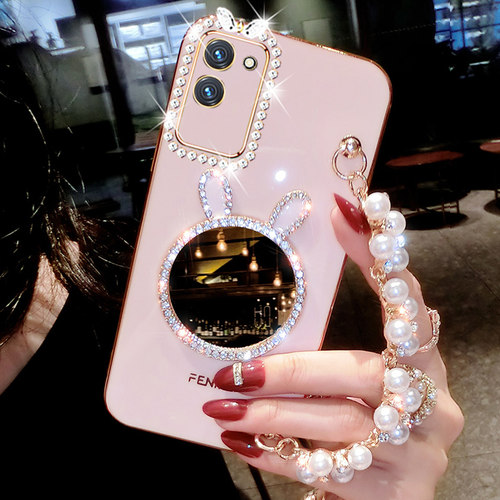 硅胶软壳oppoA56奢华补妆i镜子钻