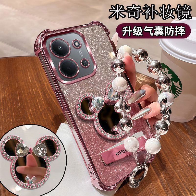 适用于vivoy60手机壳新款奢侈vivo四角气囊y60m保护壳带手链5g镜头膜全包V2559A/BA软外壳大气VIVO小众女款潮
