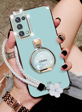 opporeno5手机壳reno5pro保护oppo硅胶套opopreno5por十带支架5G全包防摔reon5k软壳女opporeon5新款加5g高档