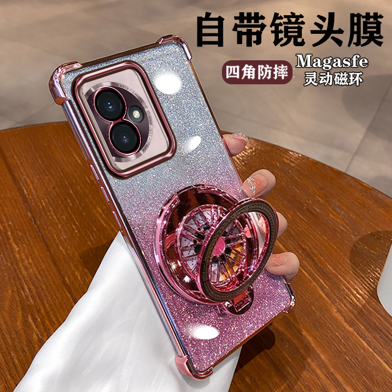 华为荣耀100手机壳honor100pro新款超薄MAA一AN00全包镜头膜5G软硅胶100por四角气囊MAAAN10时尚个性pr0男女.