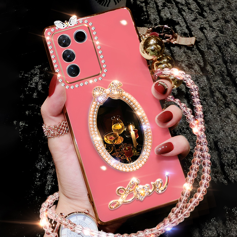 vivoS16硅胶创意手机壳补妆镜子