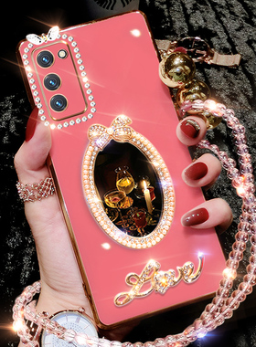 华为荣耀V30手机壳V30pro保护套5G红色新年OXF一AN00全包10防摔honor硅胶软壳por外壳v305g女V3Op补妆镜OXFAN