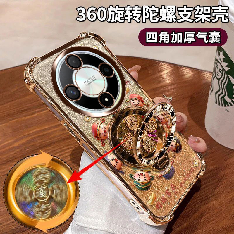 荣耀X9B手机壳四角气囊镜头全包