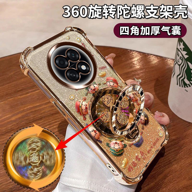 适用于OPPOA6GT手机壳四角气囊5g奢华感中国风PLL110镜头膜保护oppo高颜值女款a6gt硅胶软壳OPPO喜庆新款气质