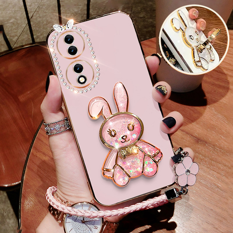 华为荣耀90手机壳honor90pro新款保护套5G曲面屏REA一AN00全包网红REP高颜值9o带支架pr0外壳九十por轻奢ANOO