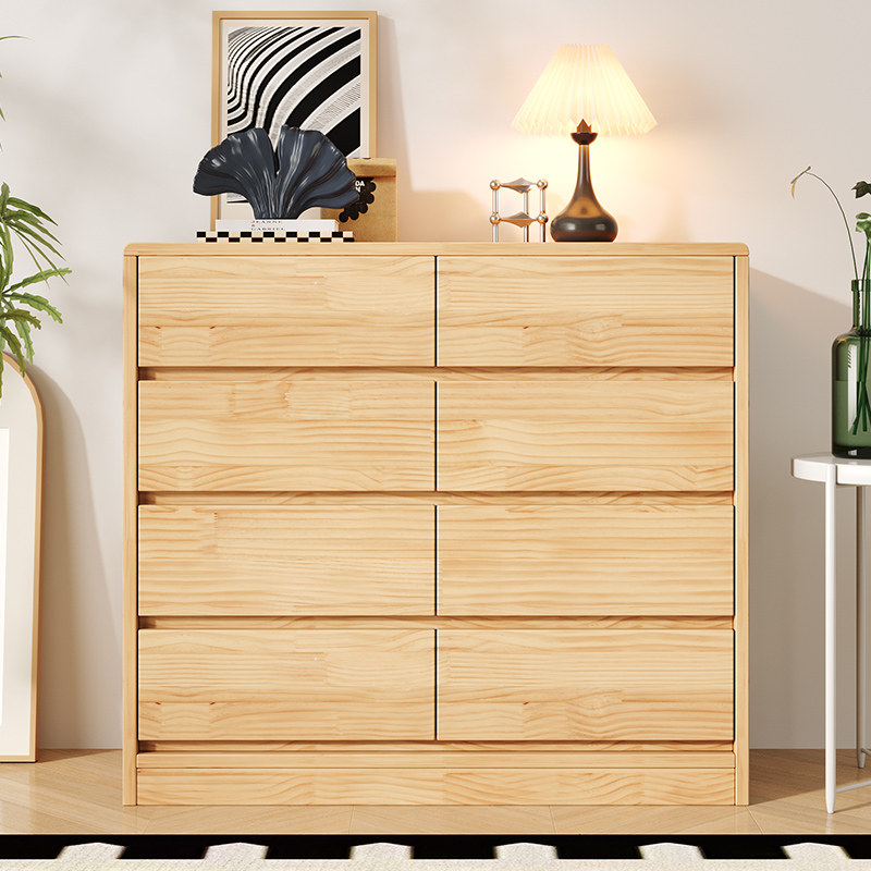 实木斗柜卧室靠墙储物收纳八斗柜