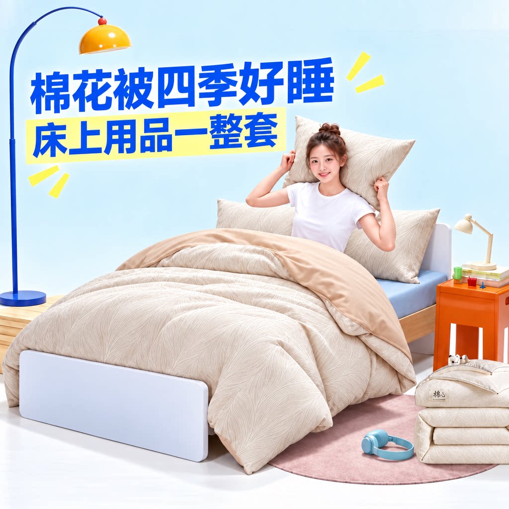 一级新疆棉花被蓄热保暖