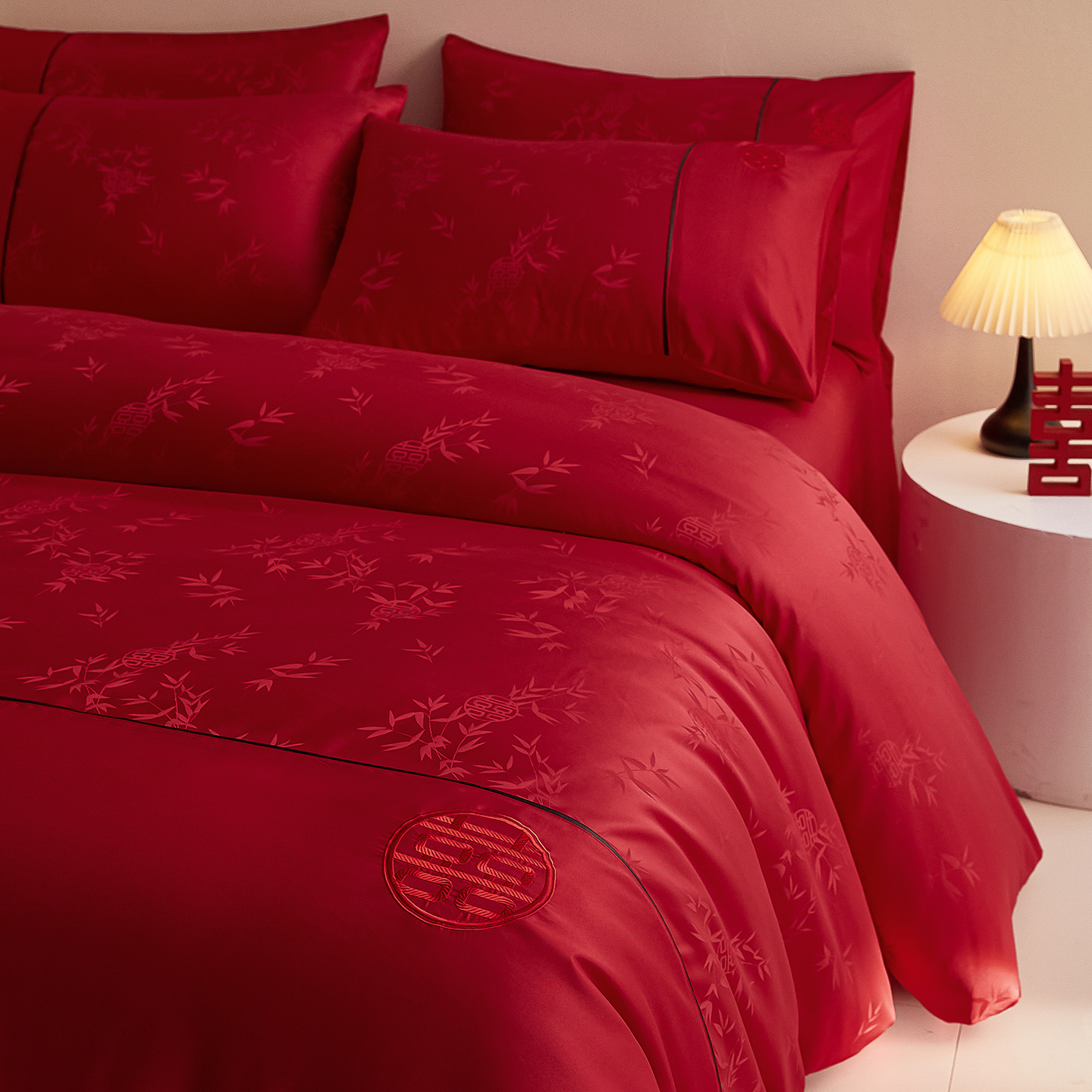 高端婚庆四件套结婚高级感床品