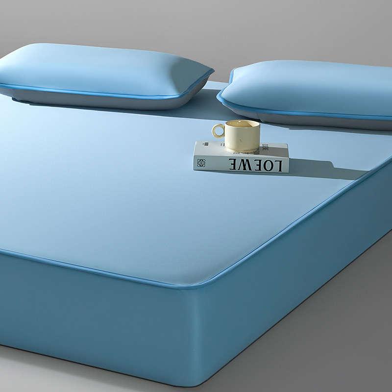 2025新款夏天冰丝床笠款云母凉席三件套可机洗凉感床罩全包床垫套