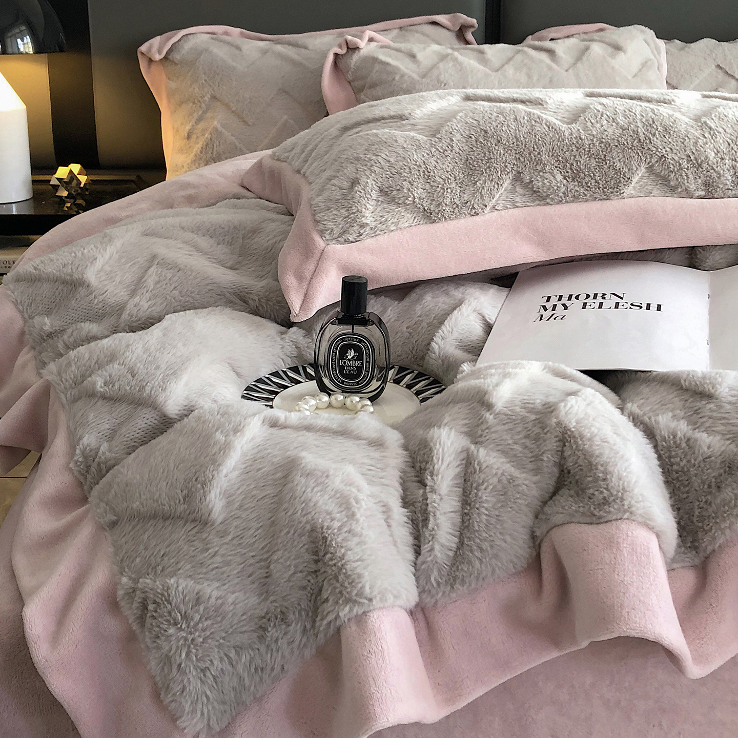 暖冬季兔毛绒四件套牛奶绒毛绒