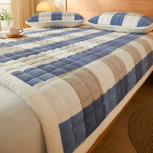 加厚牛奶绒床垫软垫家用可机洗防滑褥子租房专用珊瑚绒床褥垫垫褥