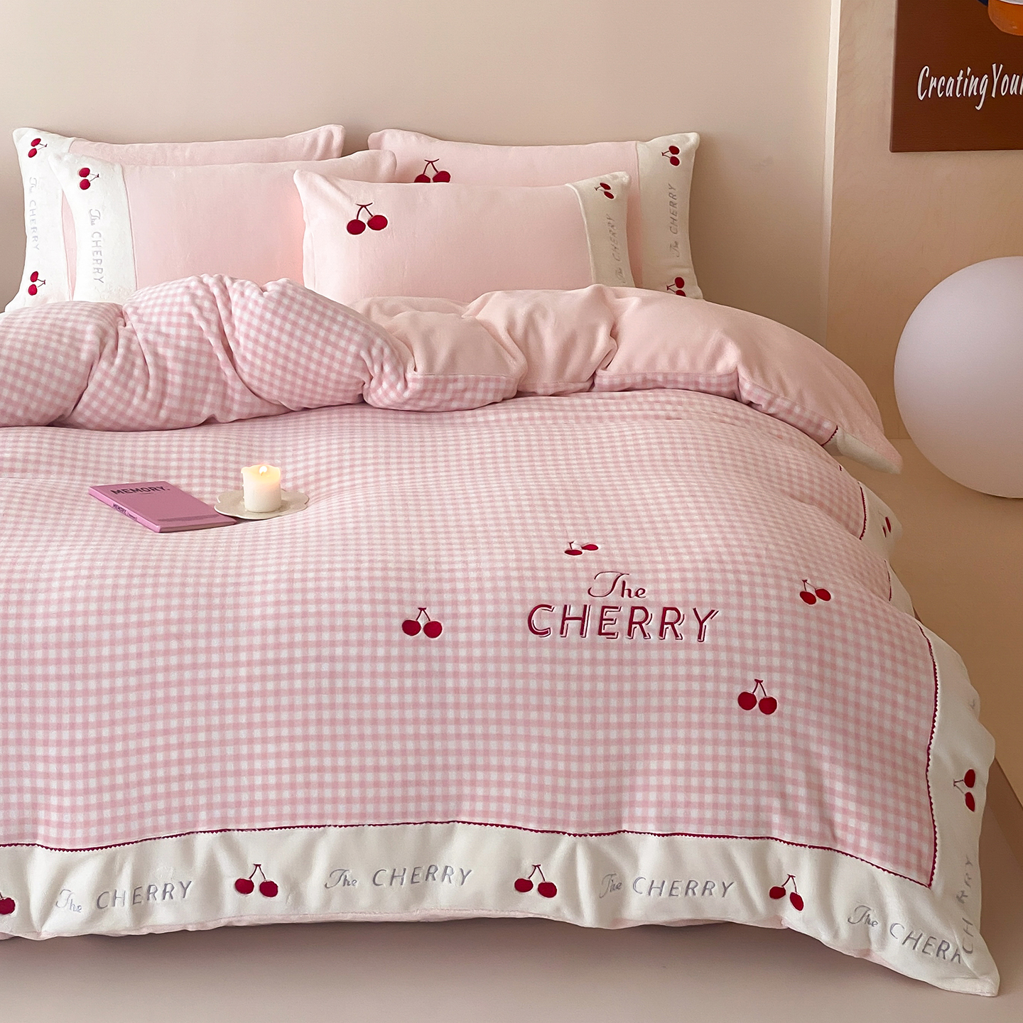 牛奶绒加绒加厚四件套毛绒保暖