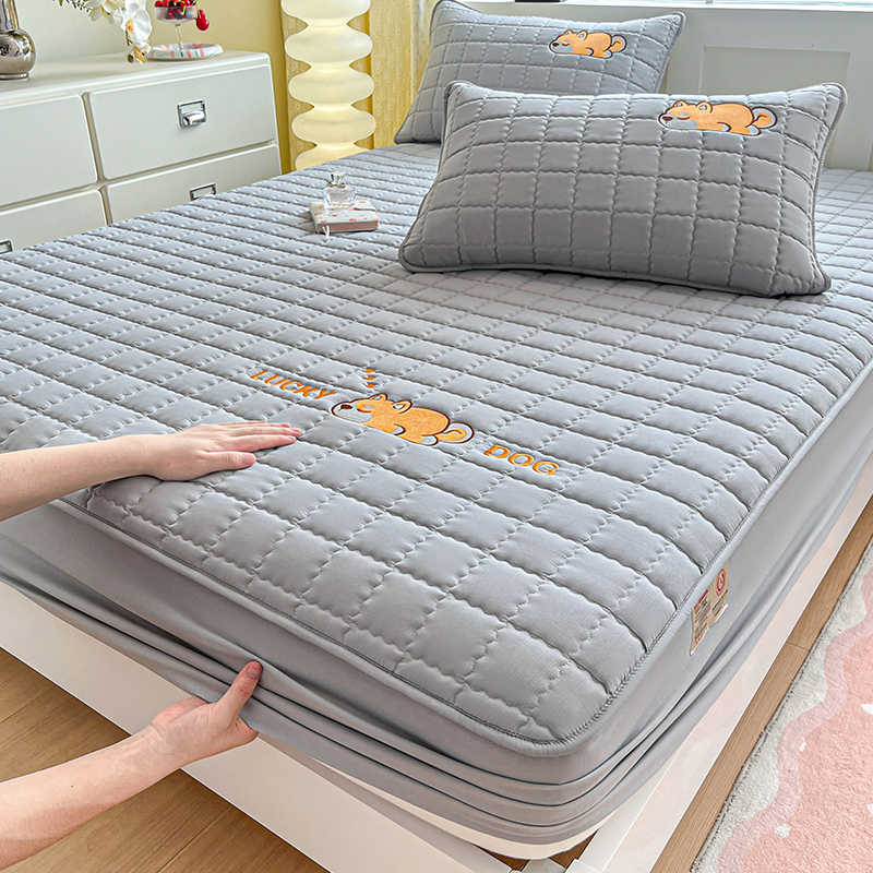 A类母婴级大豆夹棉床笠三件套