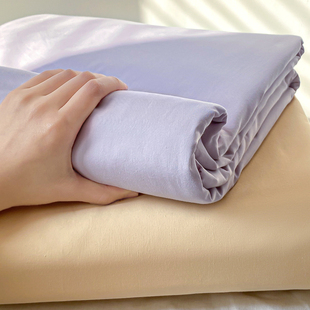 A类纯棉水洗棉床笠单件加厚100全棉床单三件套防滑床罩床垫保护套