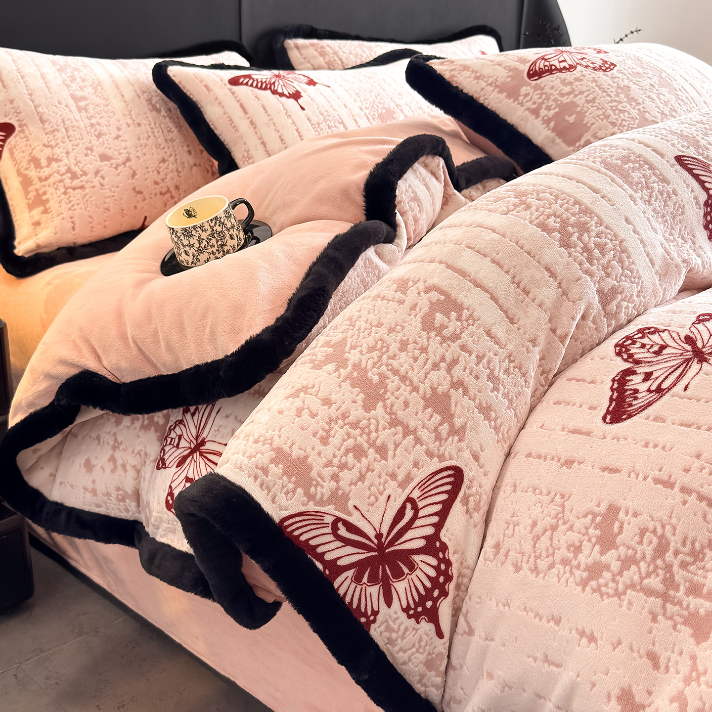 冬季四件套双面绒加厚保暖牛奶绒