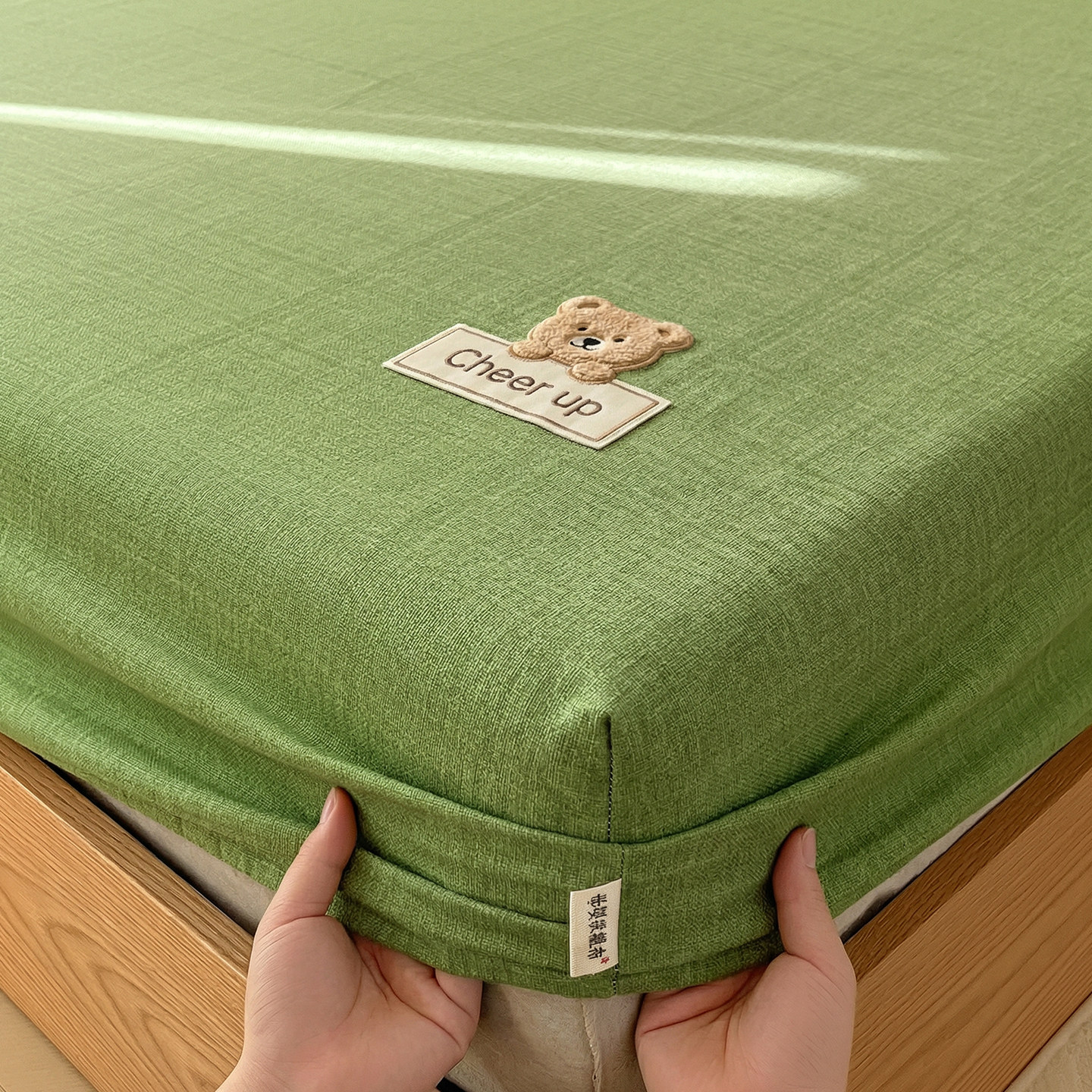 夏季a类母婴级儿童纯棉老粗布床笠全棉床罩床垫套保护罩吸汗透气