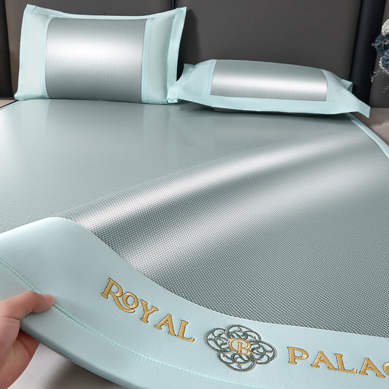 藤席凉席2025新款冰丝席三件套夏季可机洗空调席床垫草席子床笠款