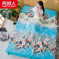Người Nam Cực sống khách sạn trên túi ngủ bẩn người lớn không bông xách tay đôi khách sạn du lịch tấm du lịch - Túi ngủ túi ngủ hình cá mập cho người lớn